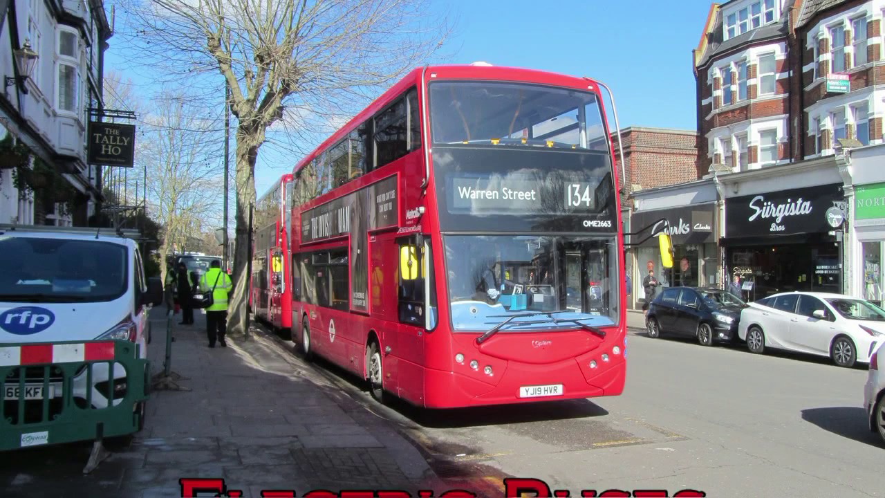 Optare MetroDecker Electric Buses On London Bus Route 134.