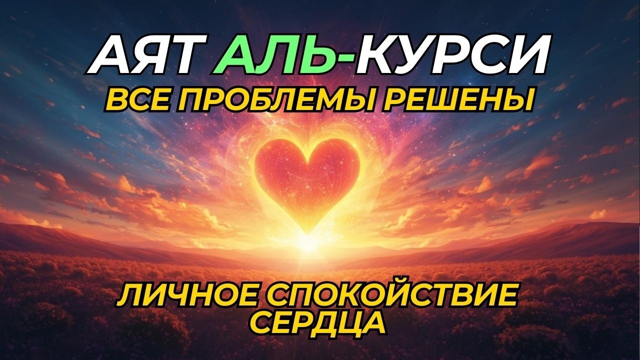 Аят аль-Курси — ЛИЧНОЕ СПОКОЙСТВИЕ СЕРДЦА | Все Проблемы Решены по Воле Аллаха