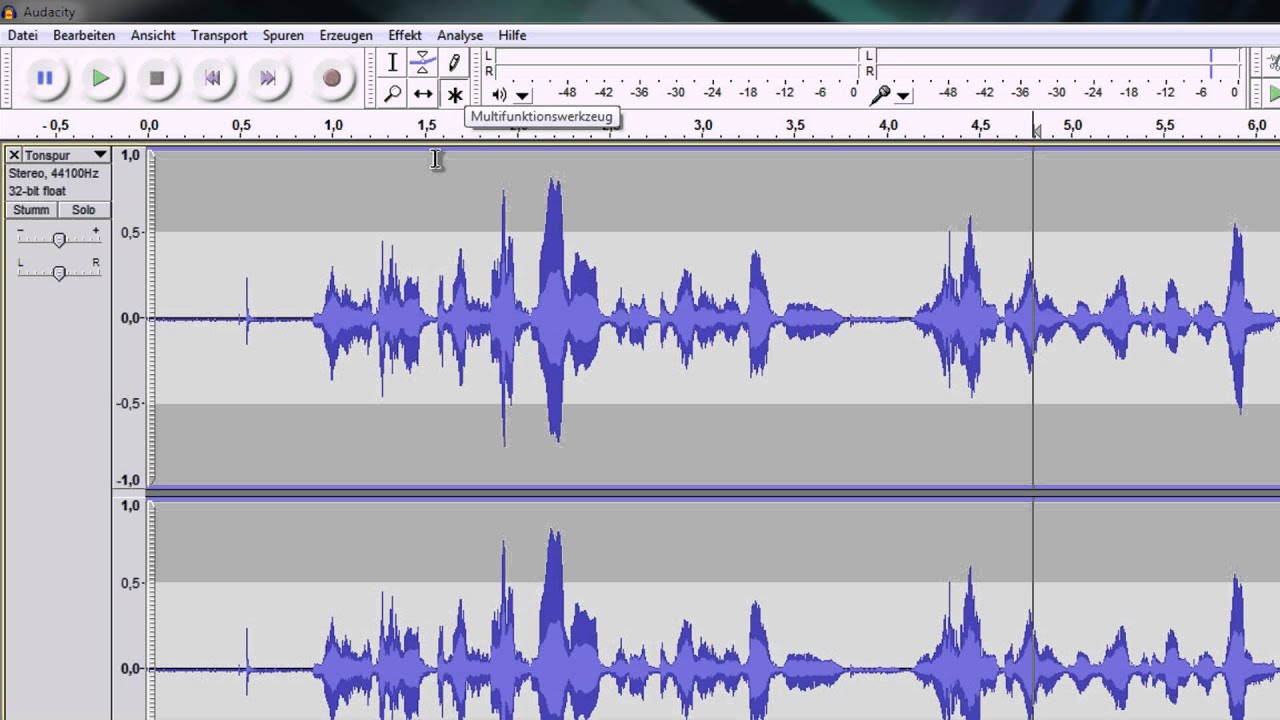 Audacity: Aufnahme und Bearbeitung (Teil 1/2)