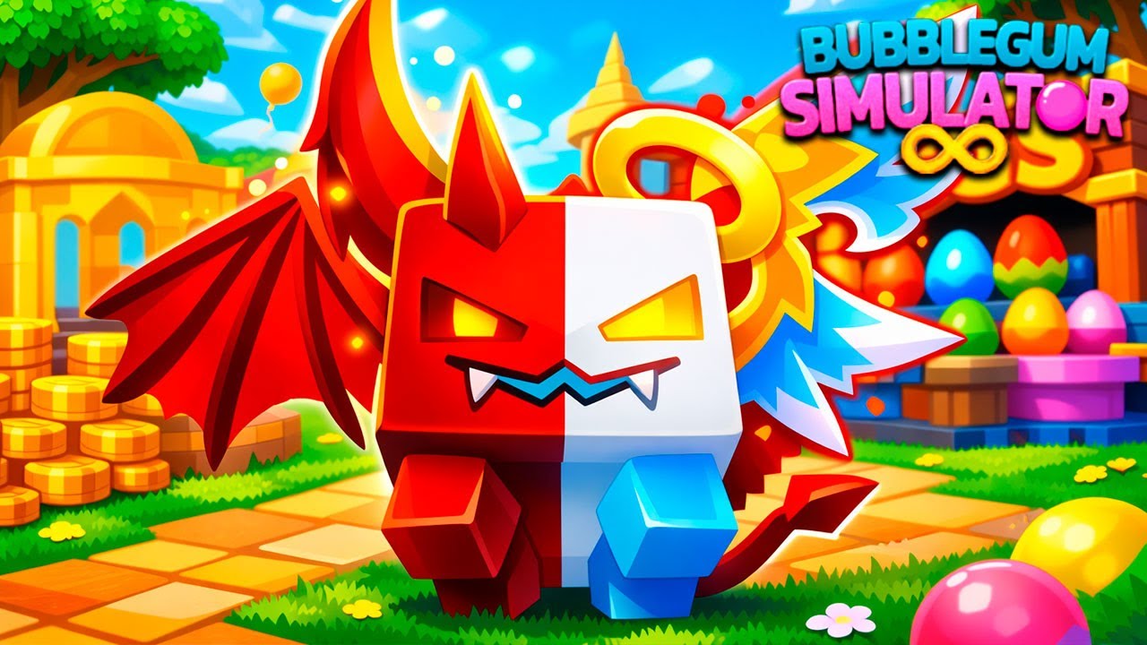 РАЙ VS АД В BUBBLE GUM SIMULATOR В РОБЛОКС! ROBLOX