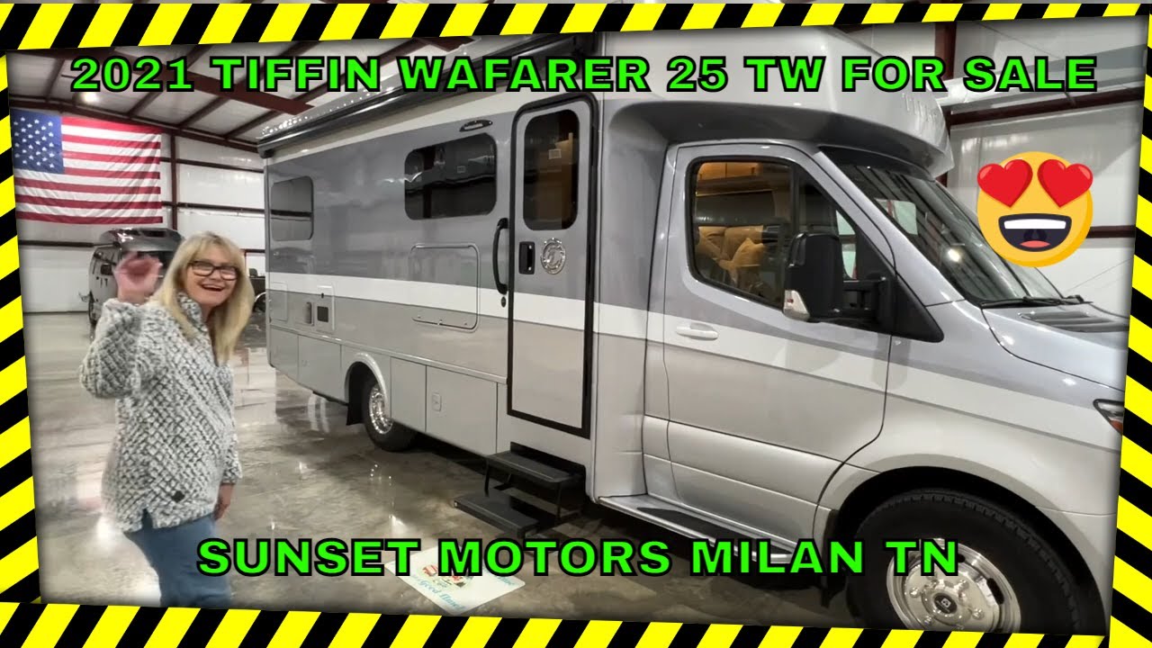 2021 TIFFIN WAYFARER 25 TW CLASS C MERCEDES DIESEL MOTOR HOME RV FOR SALE REVIEW INFO SUNSETMOTORS