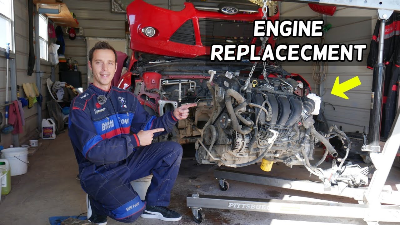 FORD FOCUS MK3 ENGINE REPLACEMENT COMPLETE GUIDE. HOW TO REPLACE ENGINE