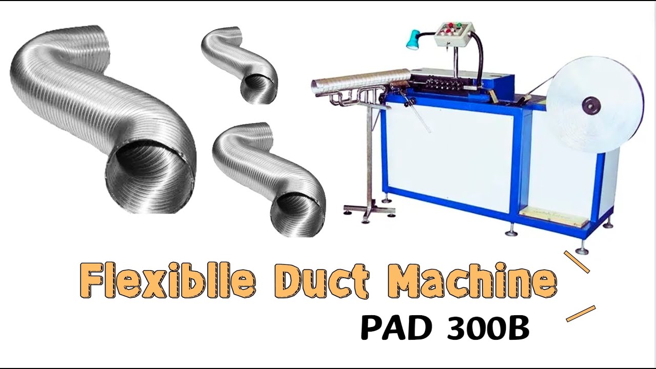 Operation instruction for flexible duct machine PAD-300B #flexibleductmachine #aluminumflexibleduct