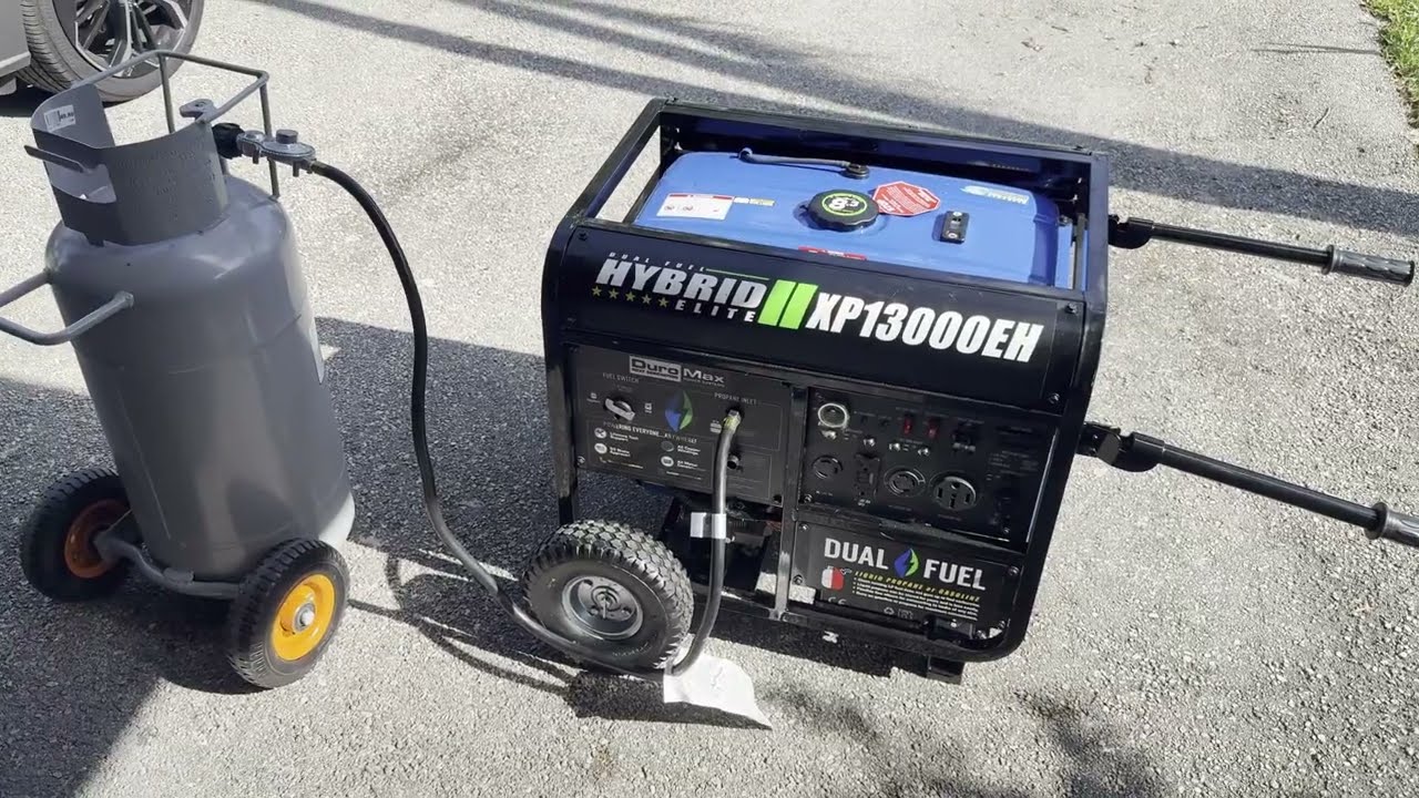 DuroMax Dual Fuel XP13000EH Brand New Not Starting Backfires. Process to review and fix!