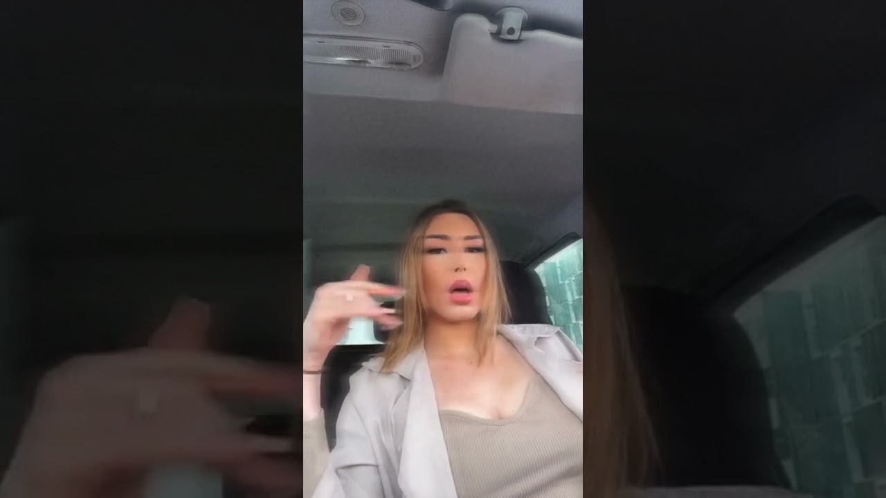 european tgirl inside the car #transgenders #transgirl #transagenda #trans