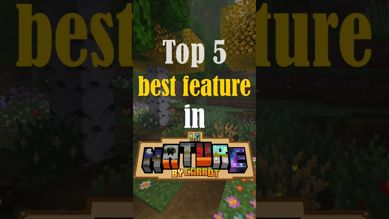 Top 5 BEST Features In La Nature, Minecraft Bedrock Resource Pack