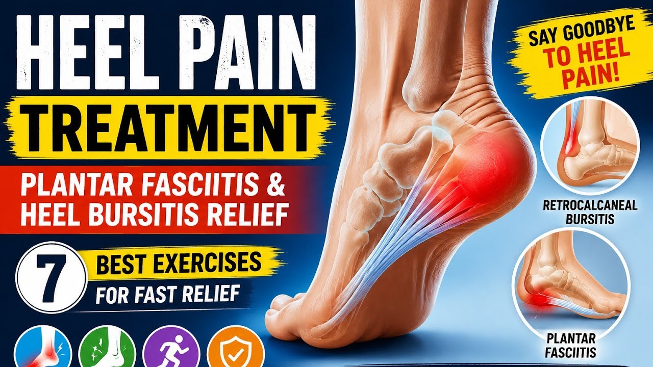 Heel Pain Relief Fast: Exercises for Plantar Fasciitis & Heel Bursitis | Dr. Om Babu Sah