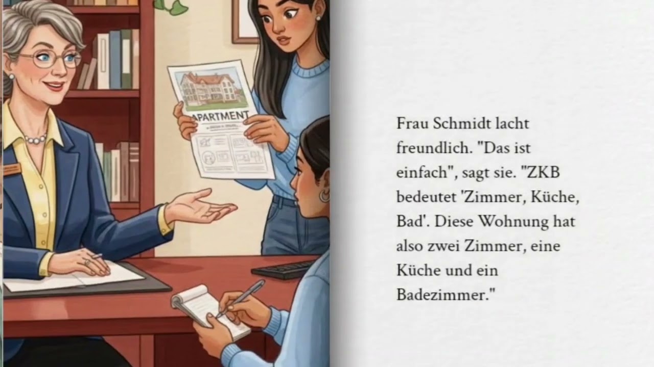 Wohnung suchen in Deutschland – Funda & Sibel lernen Wohnungsanzeigen verstehen 🇩🇪
