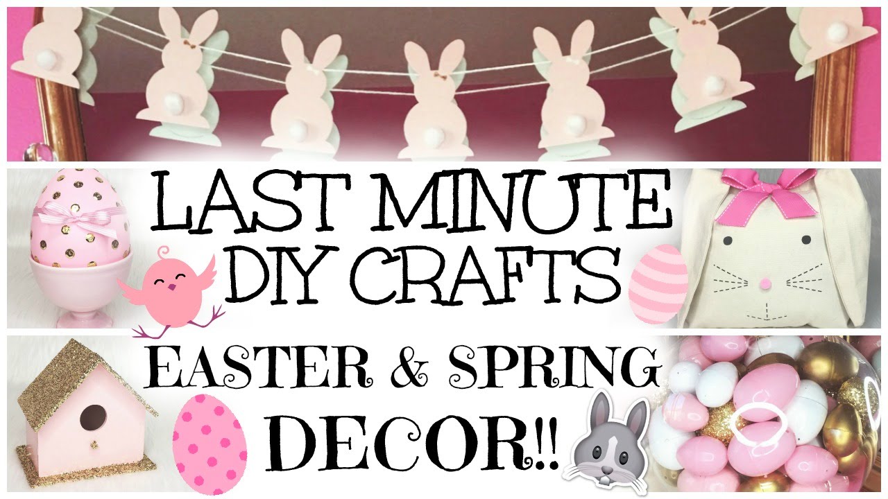 Last Minute & Easy DIY Easter & Spring Decor Crafts ♡ 2016