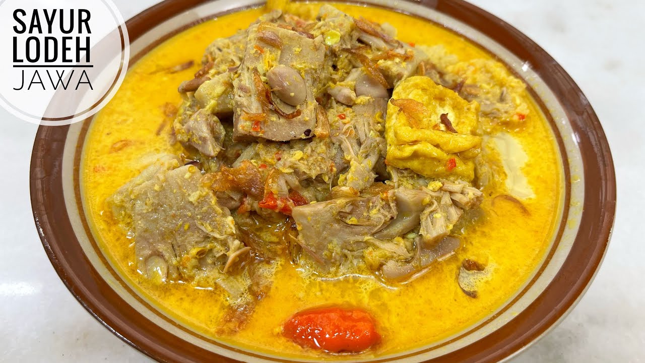 JIKA PUNYA NANGKA MUDA COBALAH MEMASAK INI AWET BERHARI HARI | SAYUR LODEH NANGKA MUDA DAN TAHU
