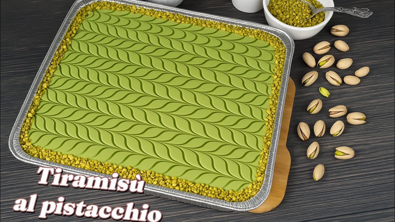 TIRAMISU AL PISTACCHIO 🥰SENZA COTTURA