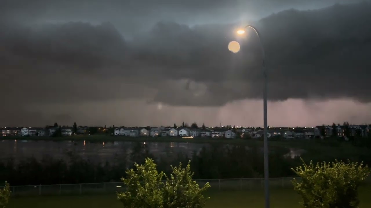 25 July 2026 - Edmonton Alberta - Thunder and Lightening Mega Storm