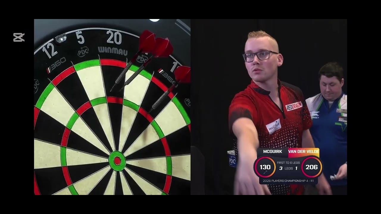 mcguirk vs van der velde playerchampionship 4 LAST 128 [FULL MATCH]