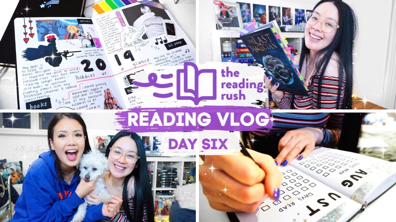 FIVE STAR READS, BULLET JOURNAL WITH ME & DESK TOUR | Reading Rush Day Six Reading Vlog