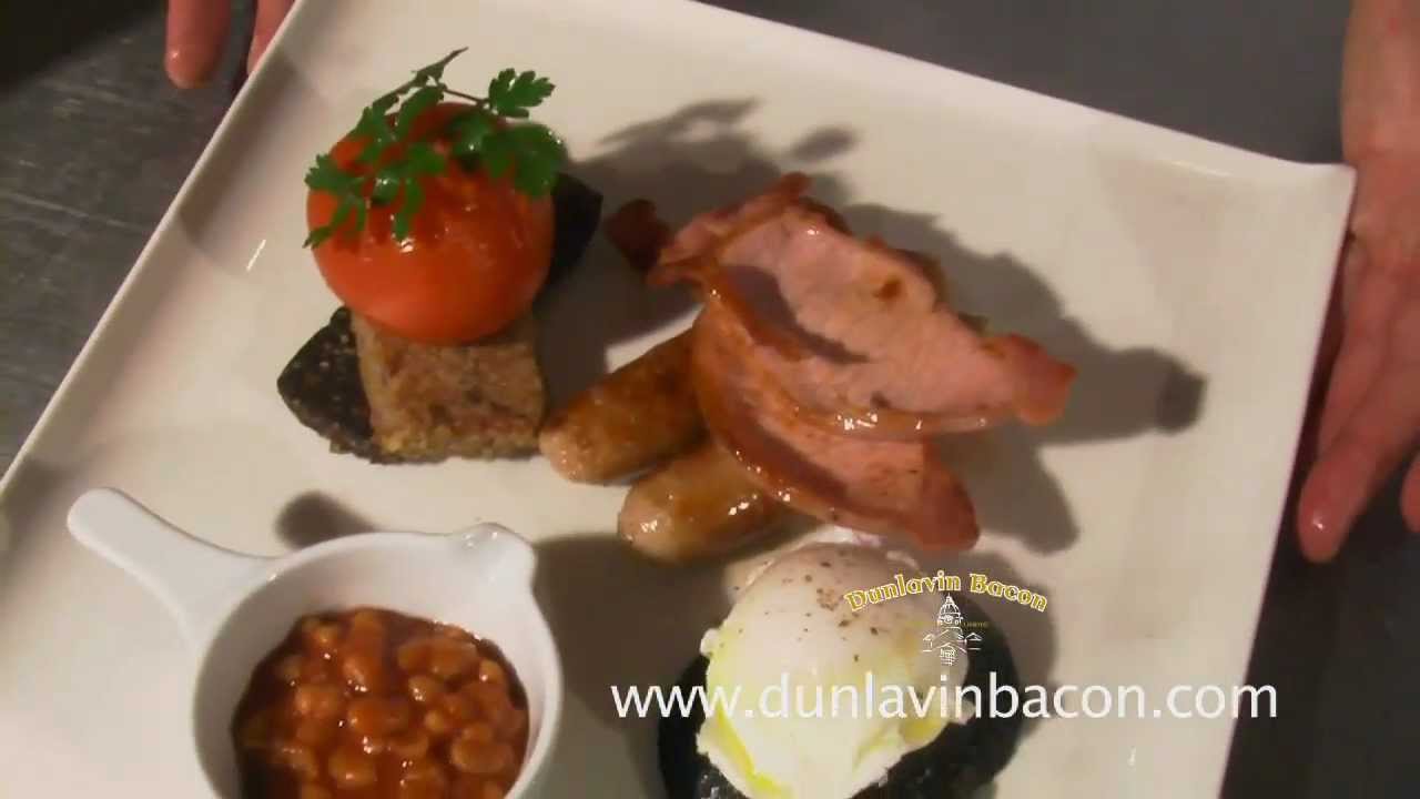 Dunlavin Bacon Products used to cook a breakfast