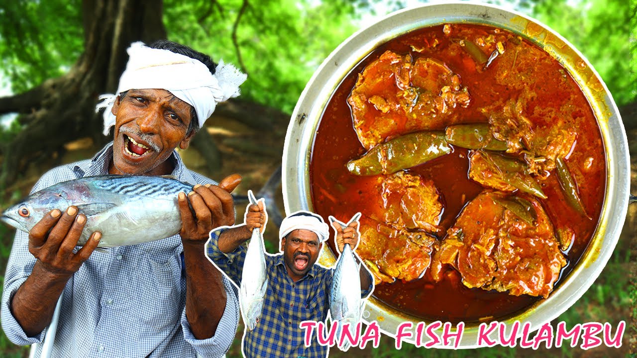Soorai Meen Kulambu | Tuna Fish Curry Recipe in Tamil | VILLAGE KITCHEN FACTORY