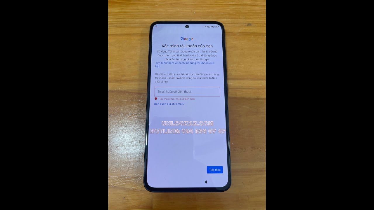 Mở khóa xác minh Google Xiaomi 13T 'Android 15' xóa tài khoản gmail