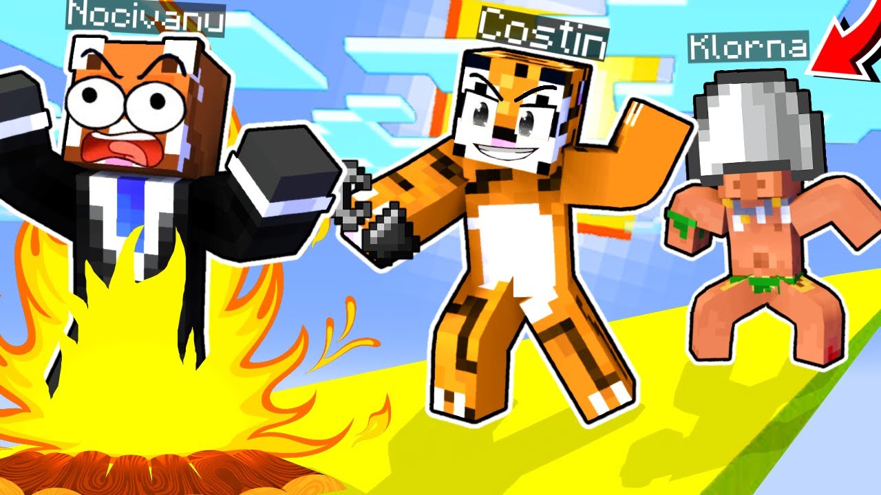Lucky Blocks Race Nocivanu’ VS Klorna, dar COSTIN ARE CREATIVE si NE FACE CE VREA