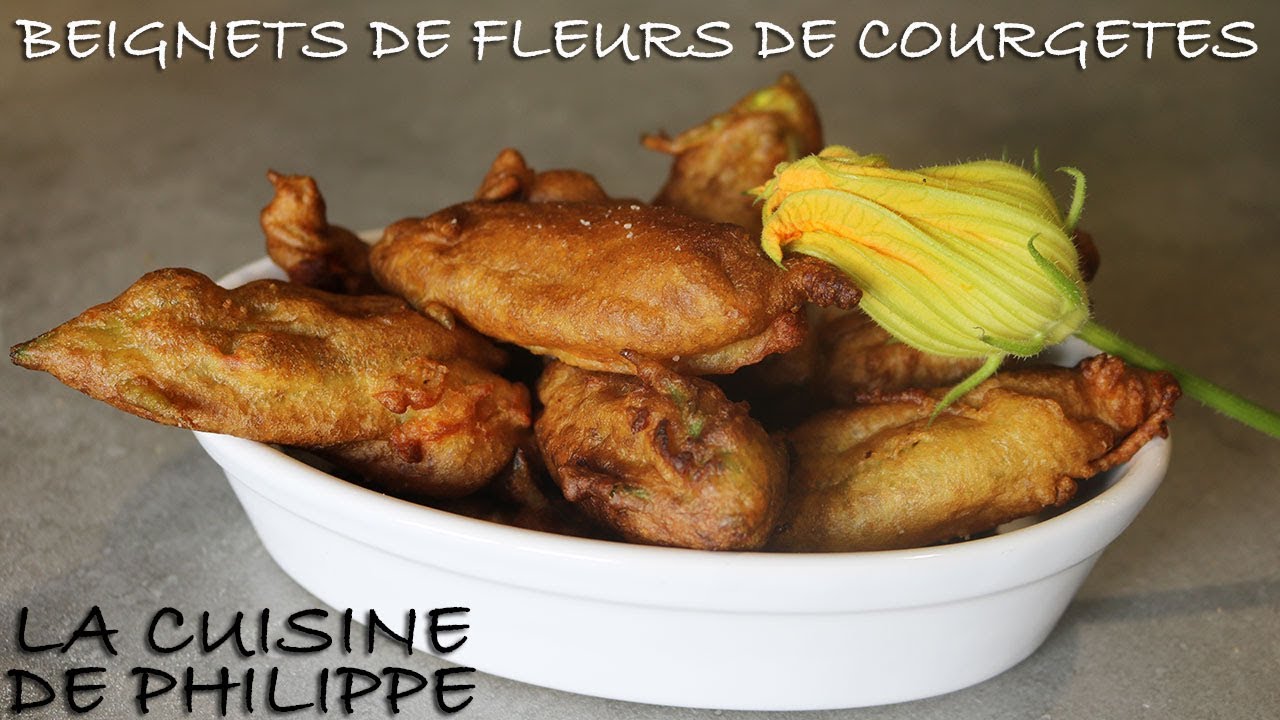 Beignets de fleurs de courgettes
