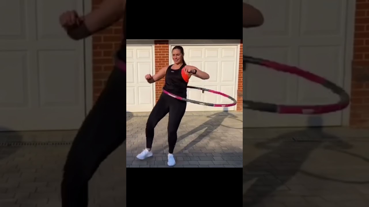 WEIGHTED HULA HOOP BEFORE & AFTER #reels #shorts