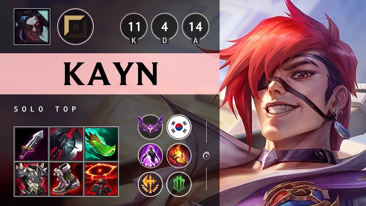 Kayn Top vs Warwick - KR Master Patch 25.07