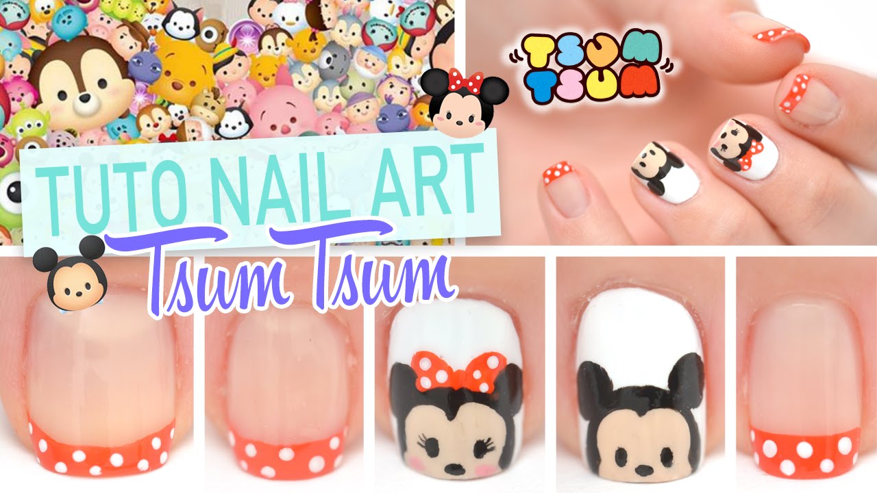 Nail art Disney ♡ Tsum tsum Mickey et Minnie ♡