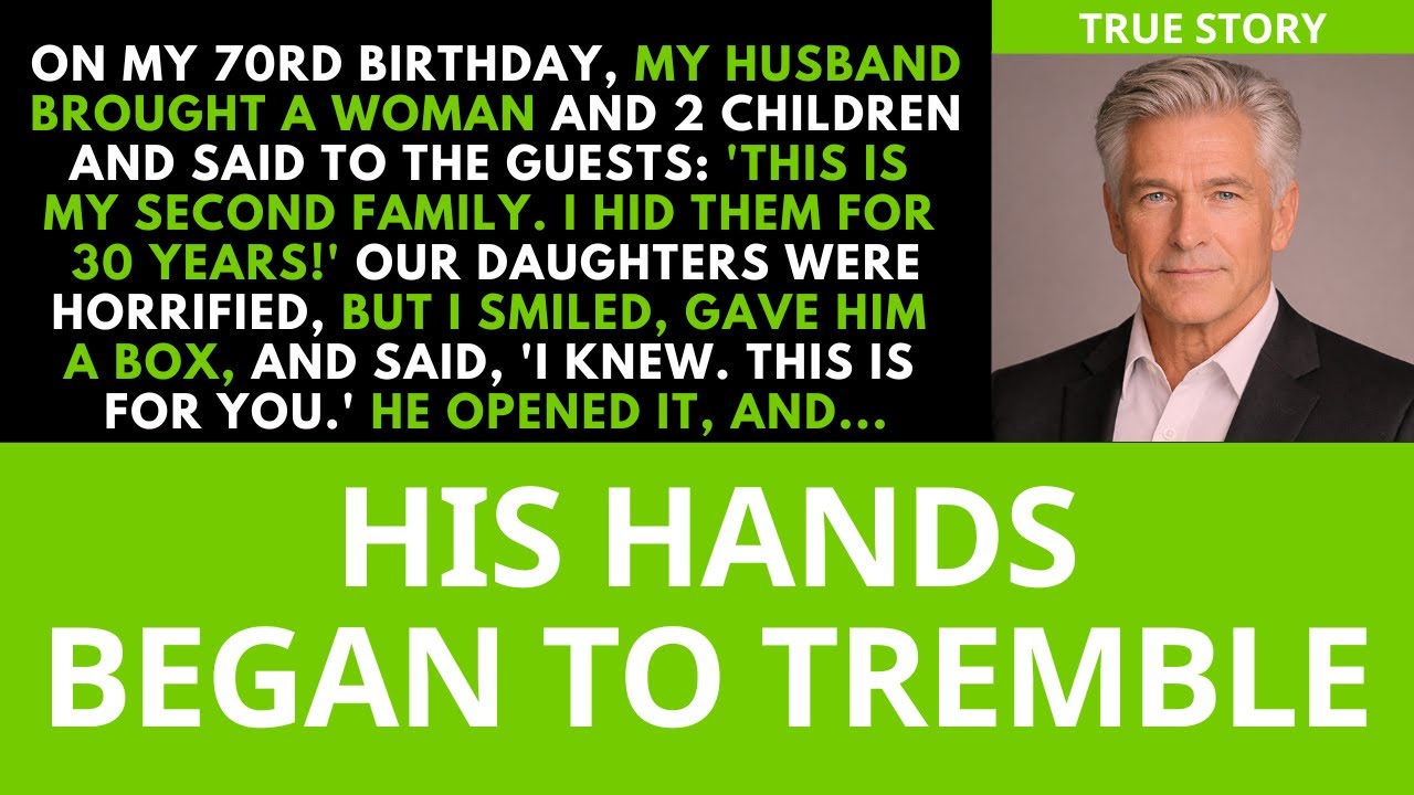 On my birthday, my wife brought a family she had hidden for 30 years — I smiled and handed her a box