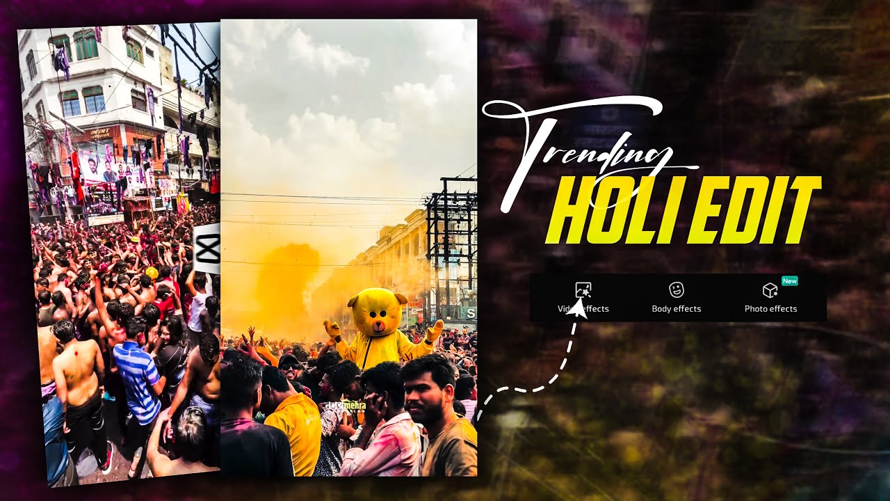 HOLI REELS EDITING in CapCut | Trending 2025 Tutorial
