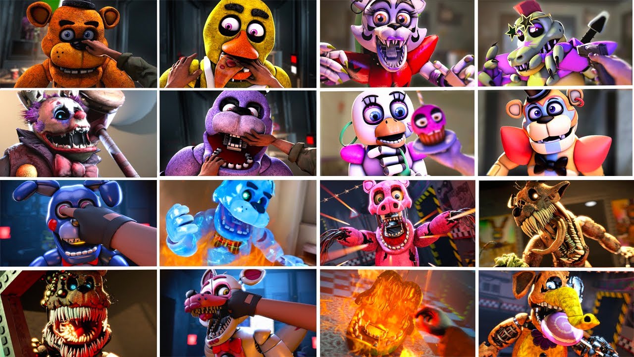 [SFM FNaF] FNAF 1 2 3 4 5 6 Security Breach Counter Jumpscares