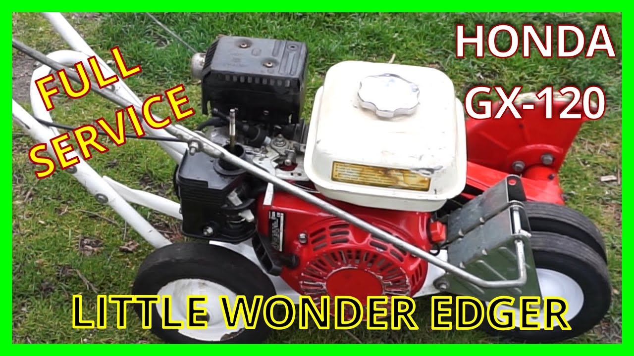 USED & ABUSED - Little Wonder Honda Powered Edger (HONDA GX-120) RUNS THEN STUTTERS & STOPS