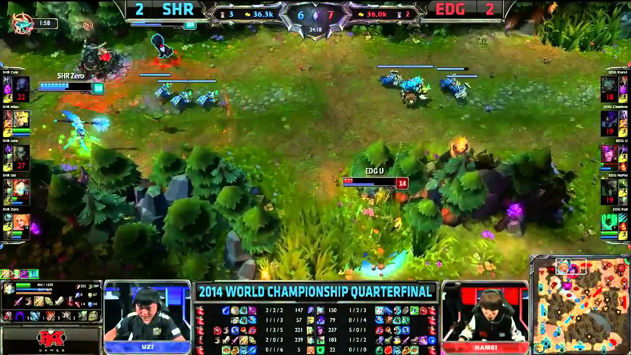 Uzi, Best ADC World Highlights - S4 World Championship