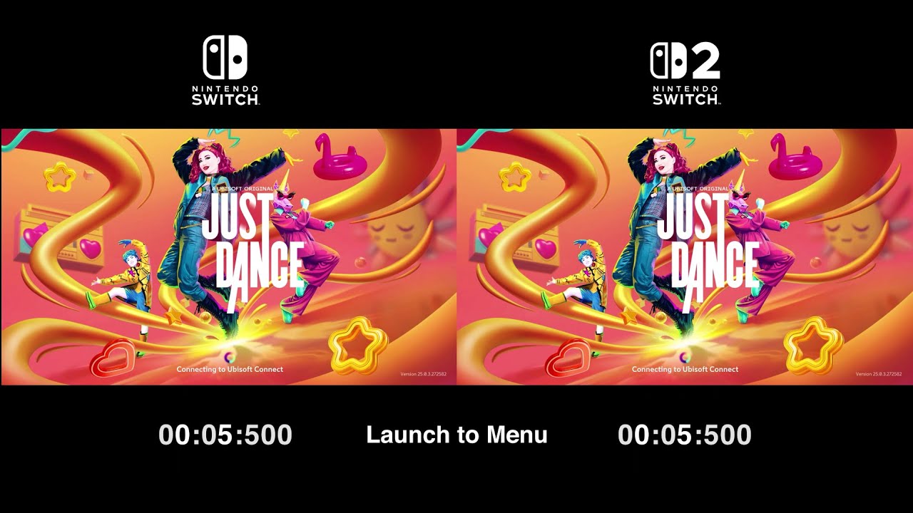 Just Dance 2025 Performs Better on Switch 2 - Switch 1 VS Switch 2 Game performance Comparison