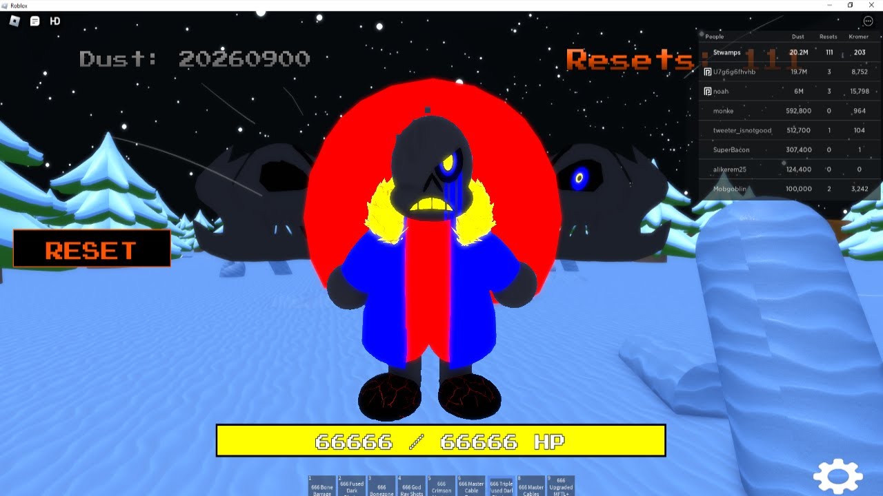 Reworked/New Characters 1 - Average Roblox Undertale Game