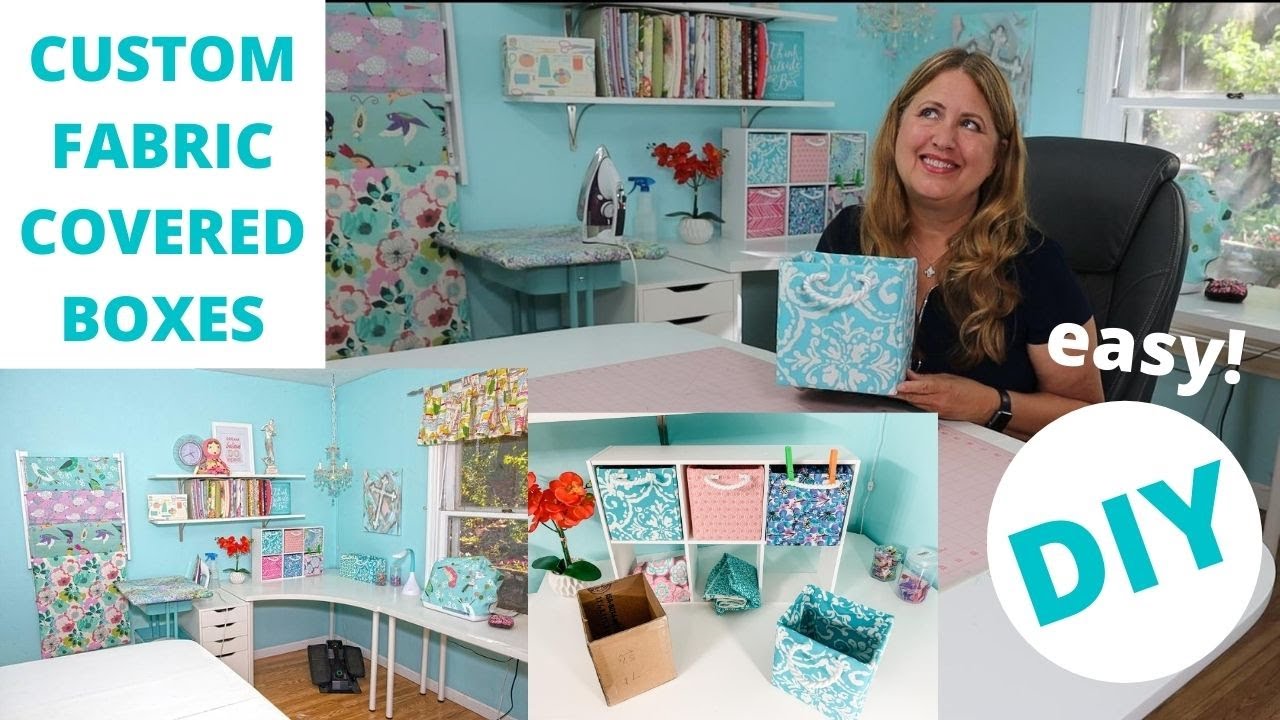 Sewing DIY Fabric Covered Boxes