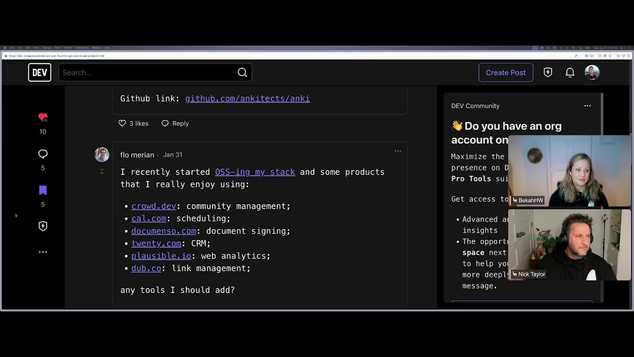 OpenSauced Shout-outs Live Stream