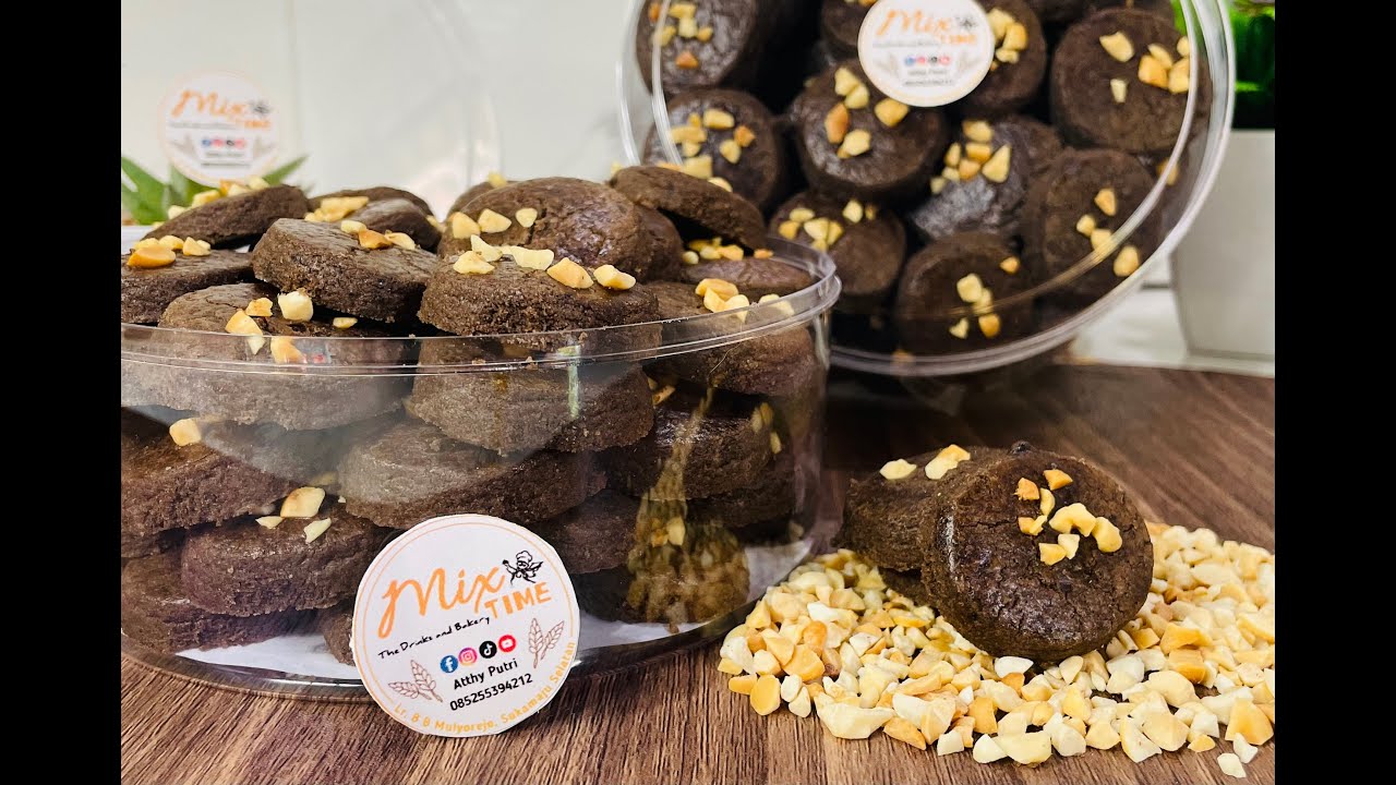 kue kering super nyoklat. Bikin ketagihan !!! Resep coklat kacang cookies