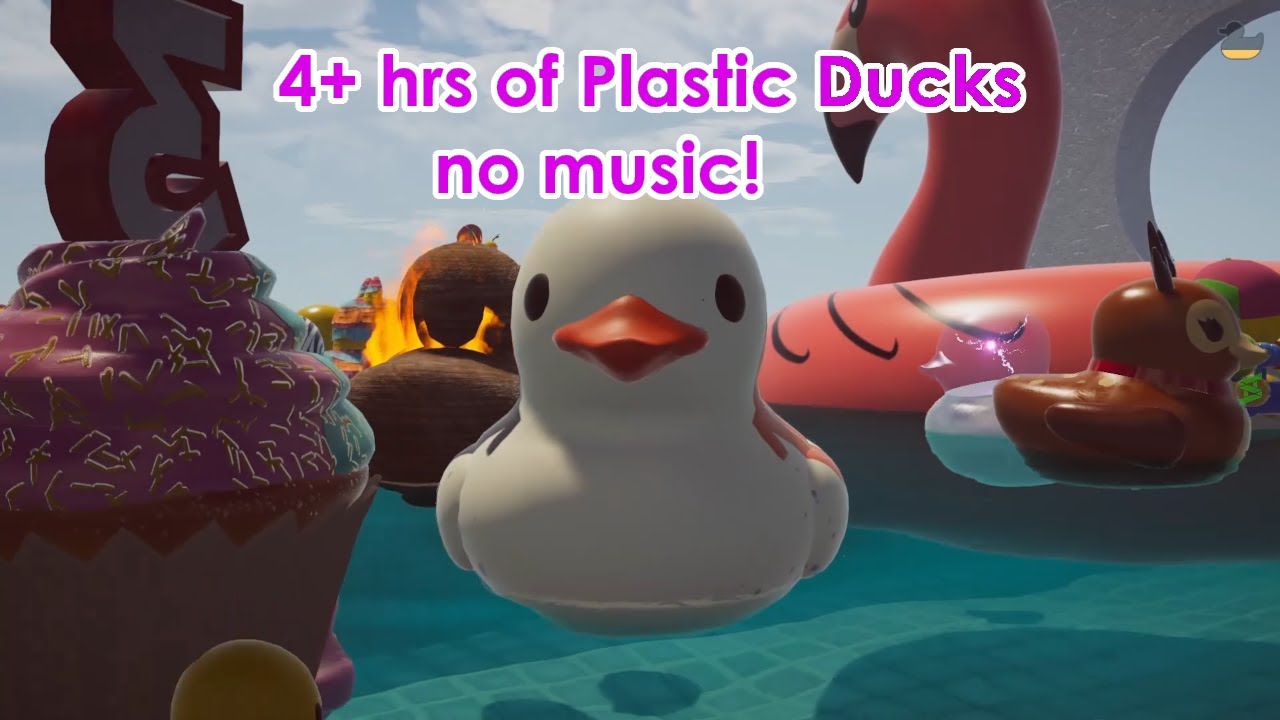 4+ hrs of NO MUSIC Ducks to relax, sleep or study :: Placid Plastic Duck Simulator