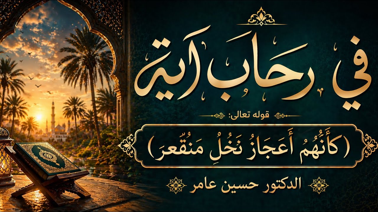 ما معنى : (كأنهم أعجاز نخل منقعر)؟