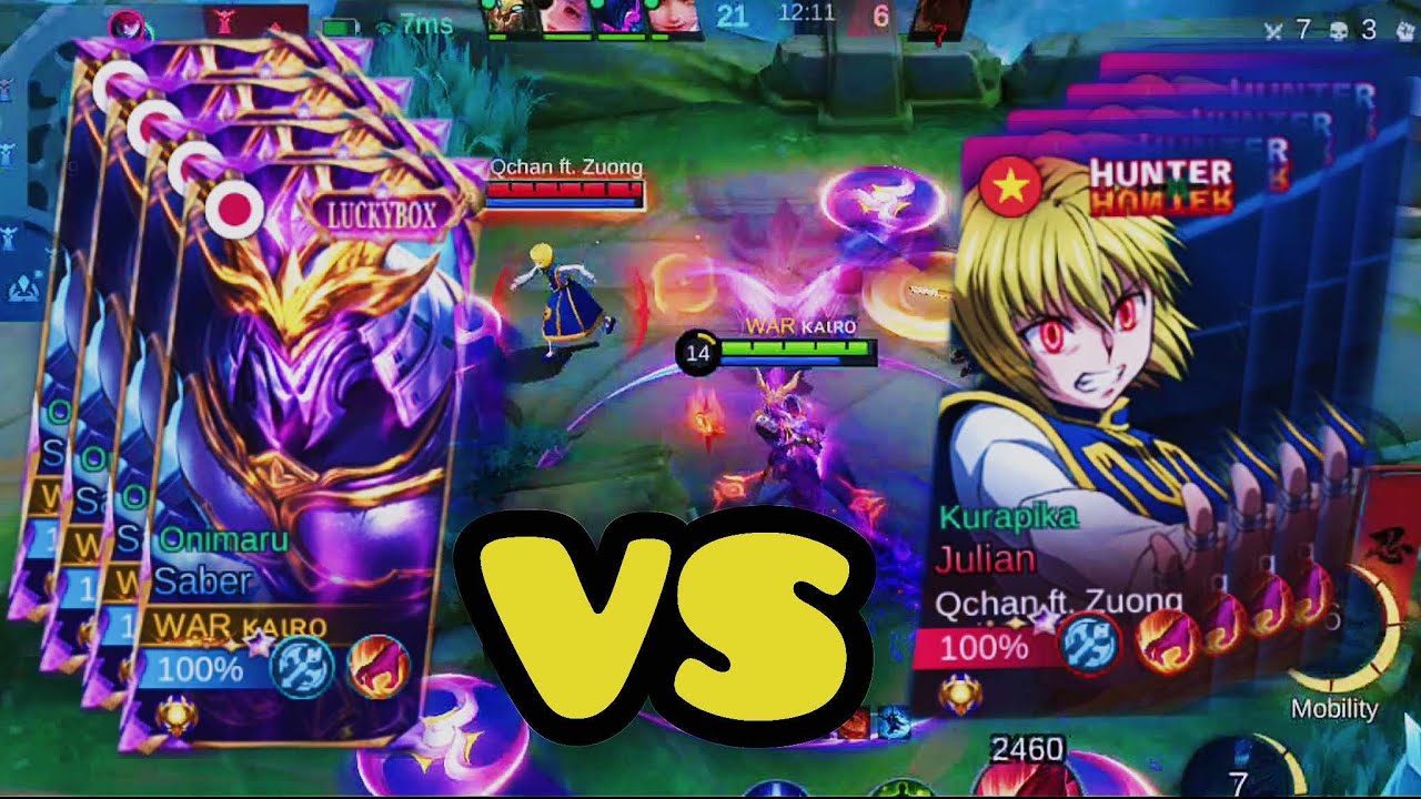 ONIMARU SABER VS KURAPIKA JULIAN WHO WILL BE THE WINNER - SABER NEW BUILD 2025