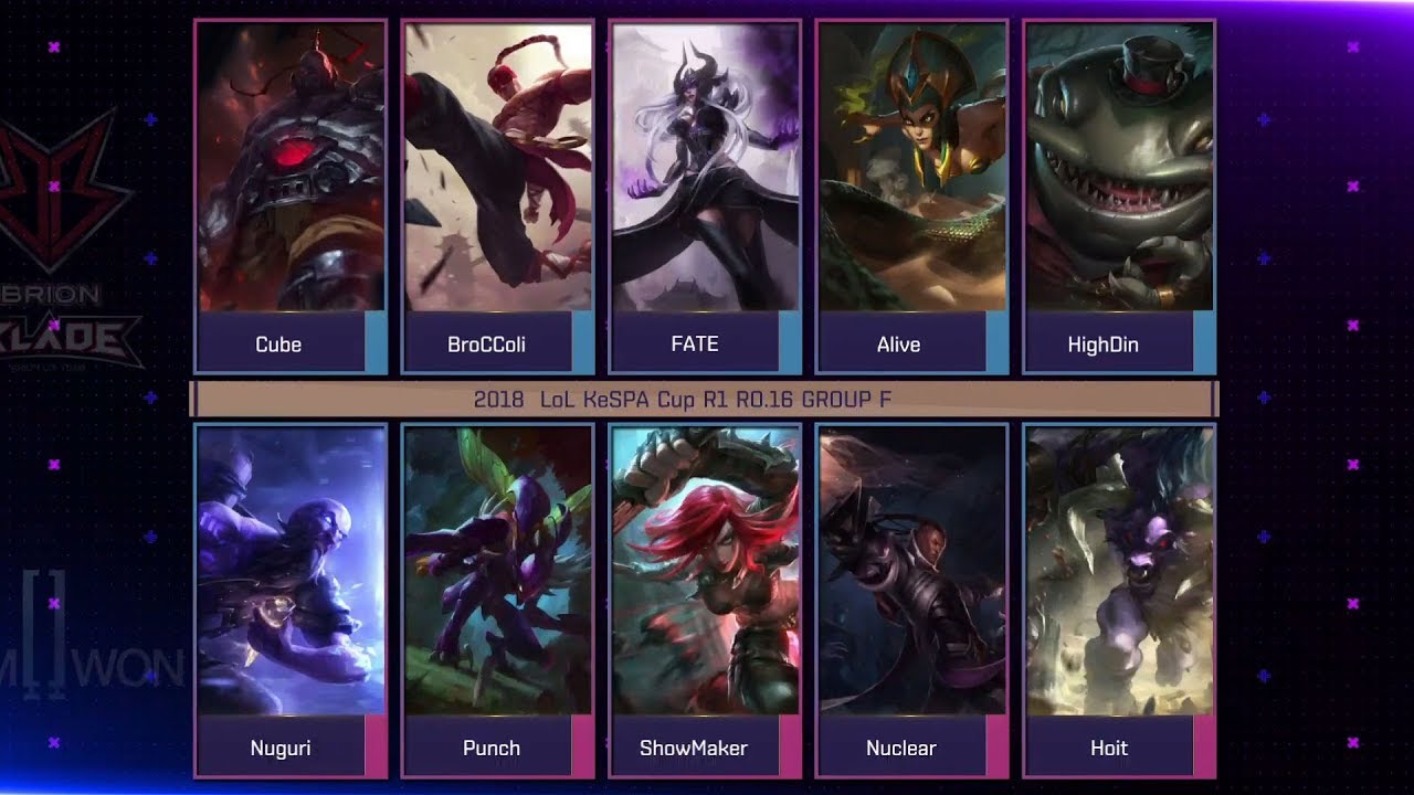 [2018 LoL KeSPA Cup] DWG vs BRB - 1Round Ro16 Group F Game 1