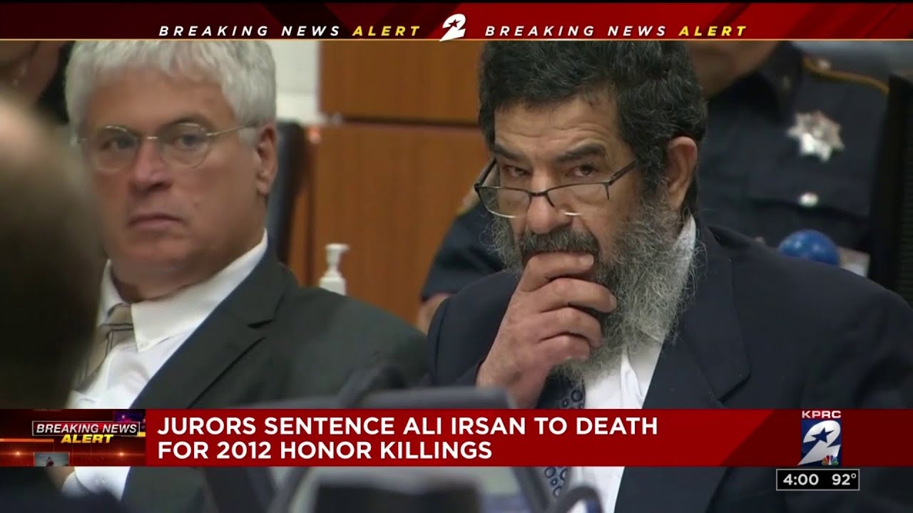 Jurors sentence Ali Irsan to death for 2012 honor killings