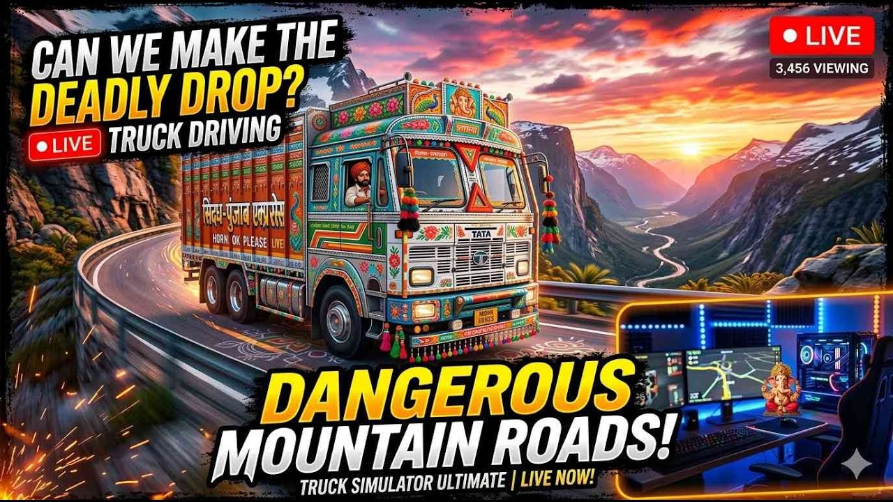 😱 CAN WE SURVIVE? Dangerous Himalayan Roads! 🏔️ | Truck Simulator Ultimate LIVE 🇮🇳