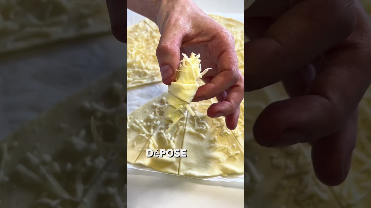 RECETTE SIMPLE ET RAPIDE : CROISSANT AU FROMAGE 🧀