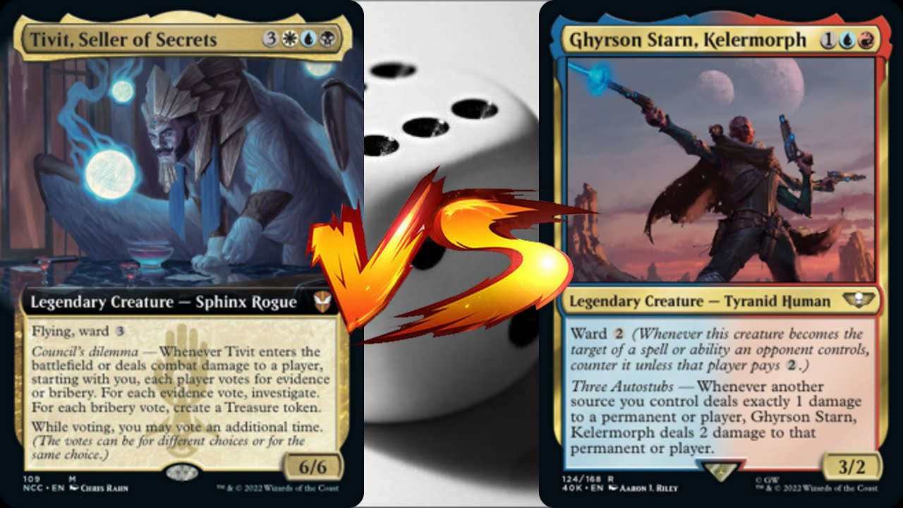 Tivit Vs Ghyrson Starn - MTG EDH Duel Commander Cartes Magic