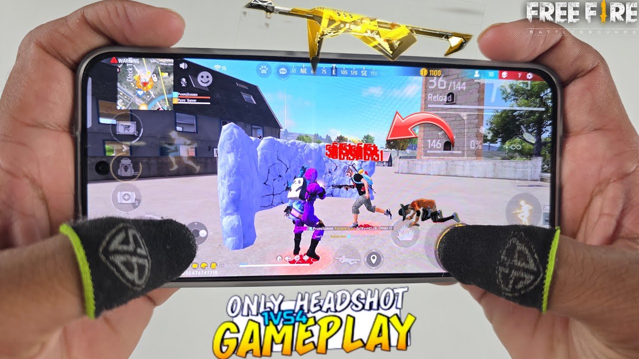 infinix gt 30 pro gaming phone free fire duo vs squad gameplay 3 finger claw handcam 
