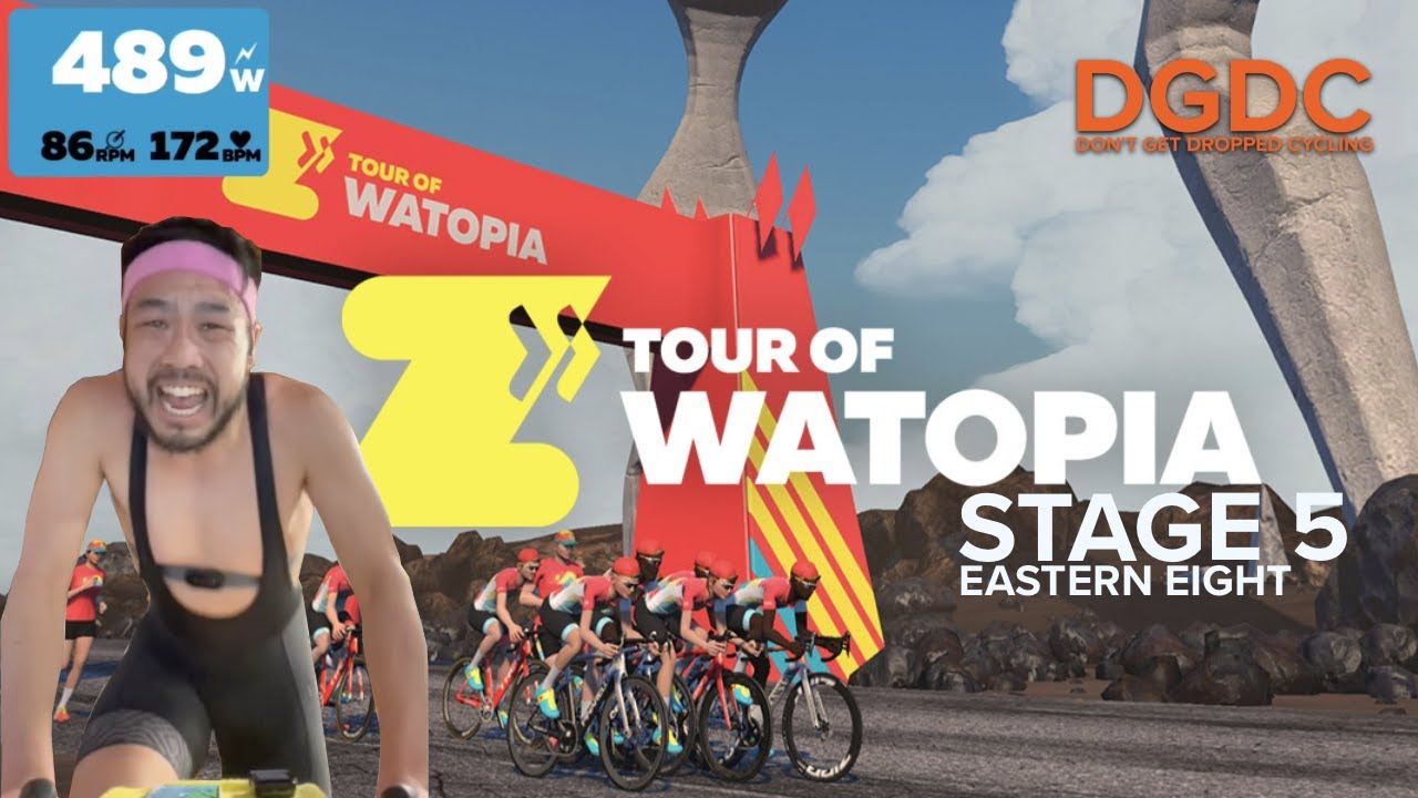Get me OUTTA Titans Grove! Eastern Eight // Tour of Watopia Stage 5