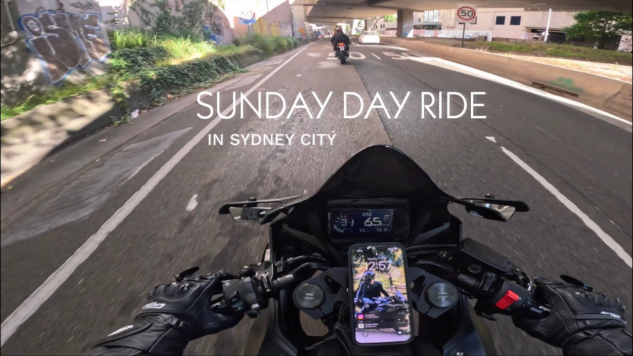 Sunday day ride in Sydney city | Honda CBR650R [Pure ride]