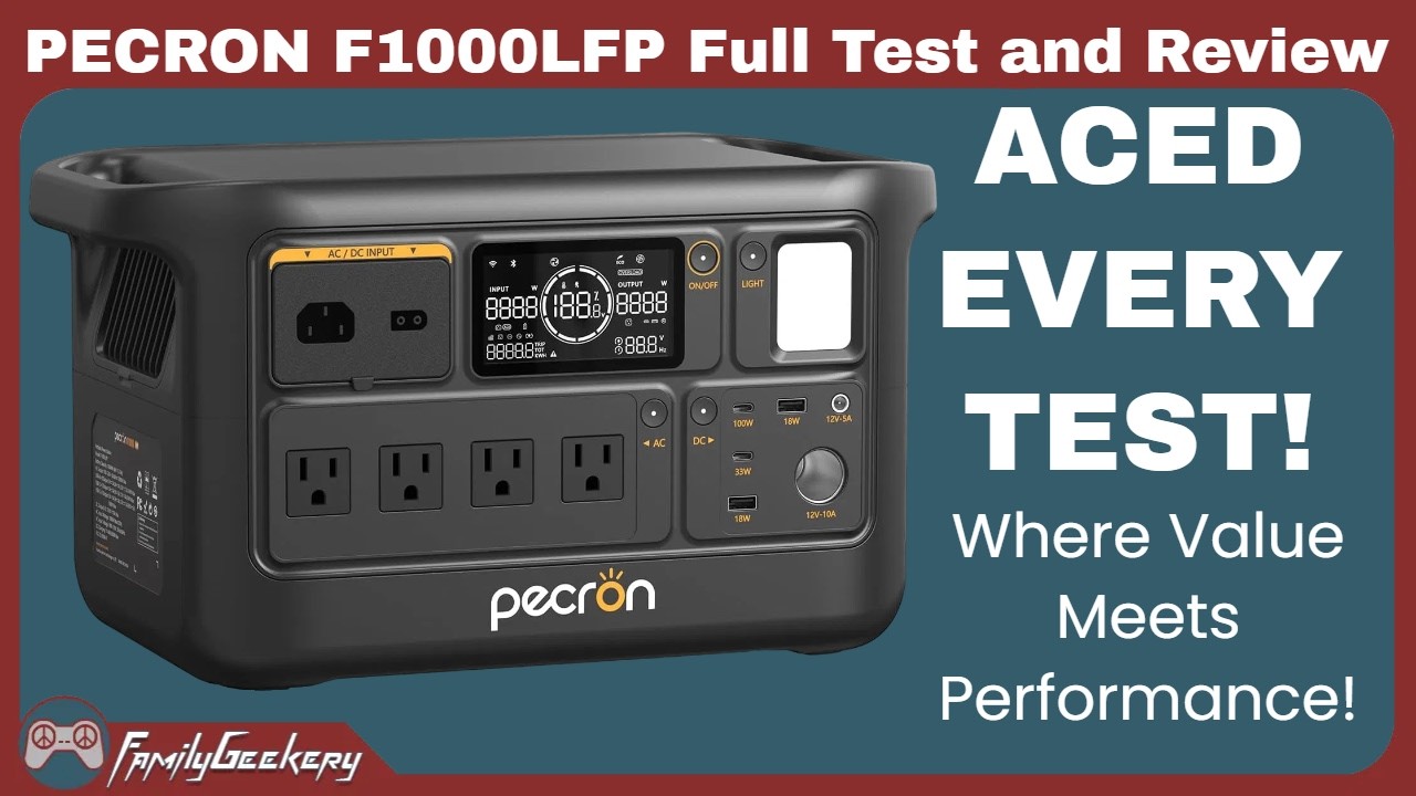 PECRON F1000LFP Full Test and Review - Power and Value!