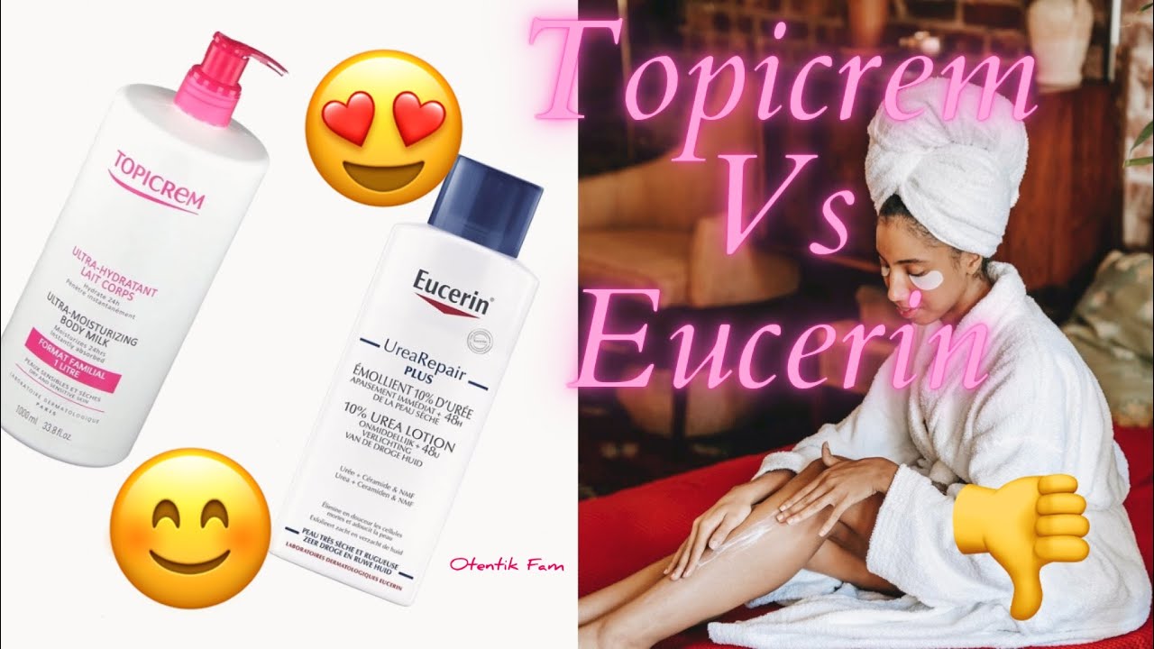 Une peau hydratée avec l'Urée - Eucerin Vs Topicrem 🤔