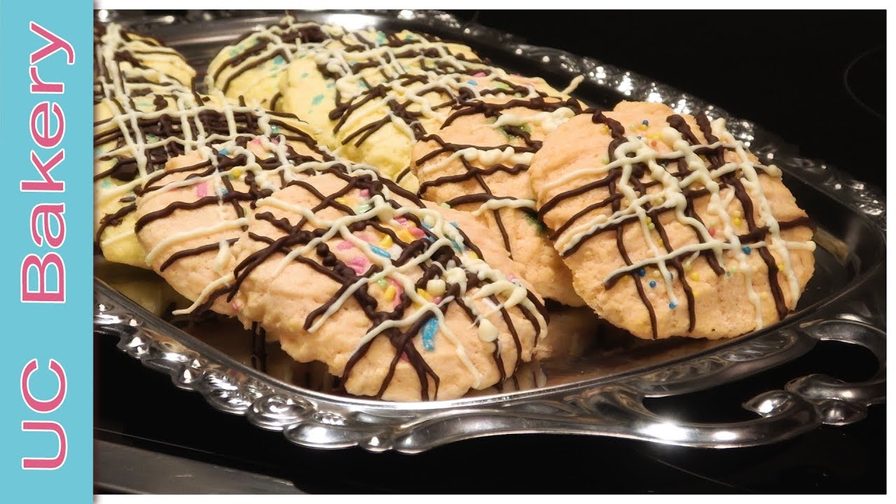 Bunte Cookies mit Erdbeergeschmack 😊